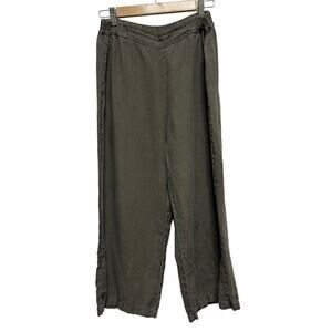 Wide Leg Women's Pants in Olive